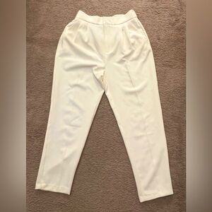 Steve Madden Ivory Trousers Women’s Medium Pants with Elastic Waistband